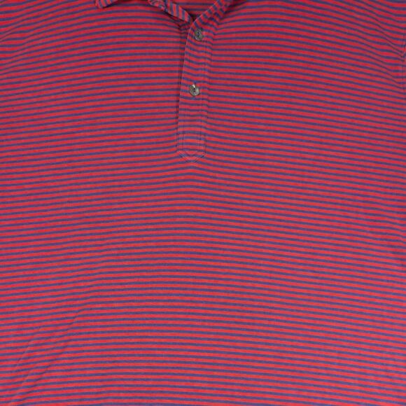 Tasc Polo Mens Size XXL Red Blue Stripe Golf Polo Bamboo - Picture 6 of 7